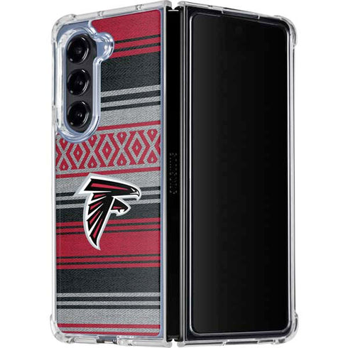 NFL Atlanta Falcons Trailblazer Galaxy Z Fold5 5G Clear Case